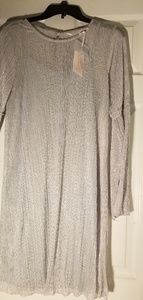 Gray/silver swing dress